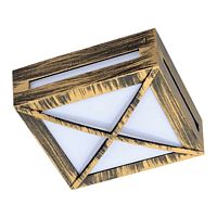 Светильник Ecola 3083W GX53 220В 10Вт Квадрат решетка IP65 Бронза картинка 